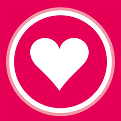 Collection of love heart symbol icons. Set of love illusions with solid and outline vector hearts