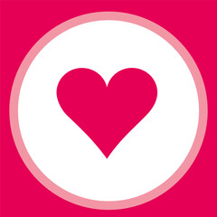 Collection of love heart symbol icons. Set of love illusions with solid and outline vector hearts