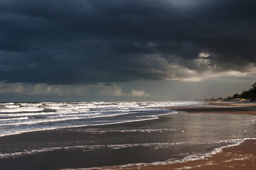 storm over the beach