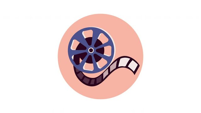 cinema film tape reel animation