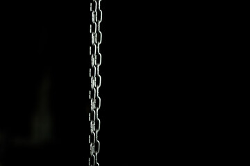 chain isolated on black