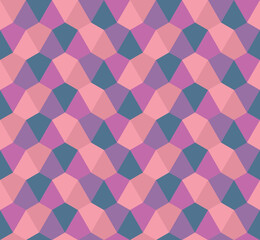 Vector image of geometric shapes. Seamless pattern. Multicolor ceramic tiles, mosaic.