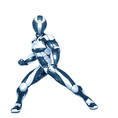 future astronaut is ready for action with copy space