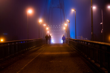 Neblina sobre las calles de Tartu