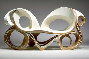 Futuristic, modern furniture , interior, sofa