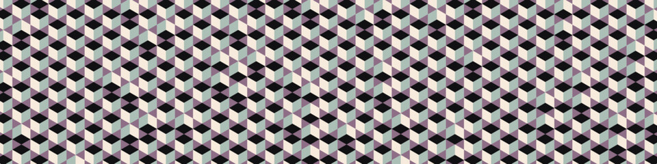  Hexagonal Maze pattern abstract illustration