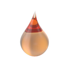 Obraz premium Drop of engine oil on transparent background