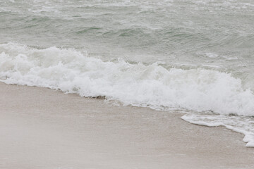 Water waves of the baltic sea in Germany