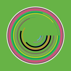 Circle spiral colorful pattern background