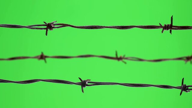 Barbed Wire Slider Green Screen