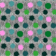 Abstract polka dots seamless fluffy circle pattern for wrapping paper and kids clothes print and fabrics and linens