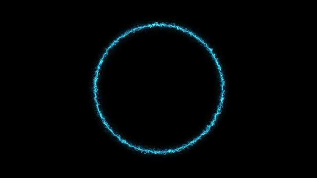 energy animation pulse circle logo background neon