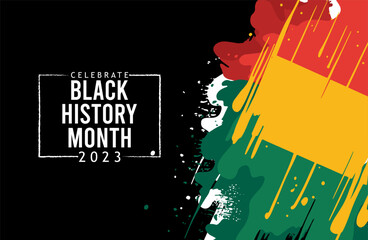 Black history month celebrate. vector illustration design graphic Black history mont 2023