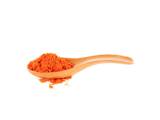 turmeric in wood spoon on transparen t png