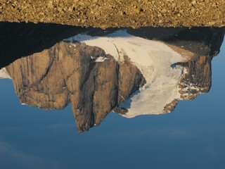 Natural reflection on Summit Lake