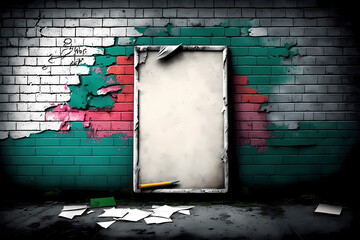 Graffiti street art. Ai generated