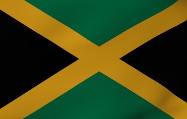 Flag in the wind - Jamaica 