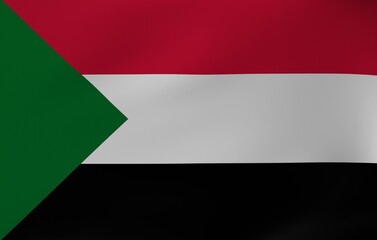 Flag in the wind - Sudan 
