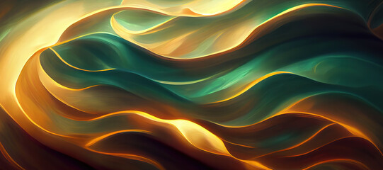 Obraz na płótnie Canvas colorful glowing wave texture background with Generative AI Technology