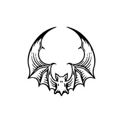 concept bat symbol vector illustration