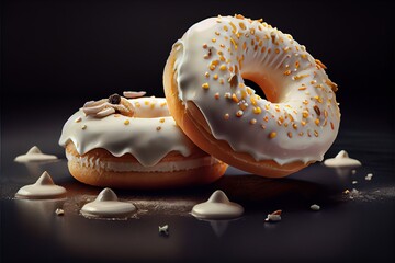 White chocolate donuts, Generative AI