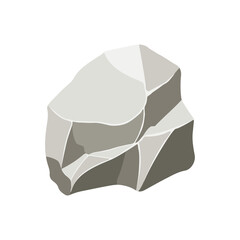 Rock boulder. Natural shape stone. vector illustration
