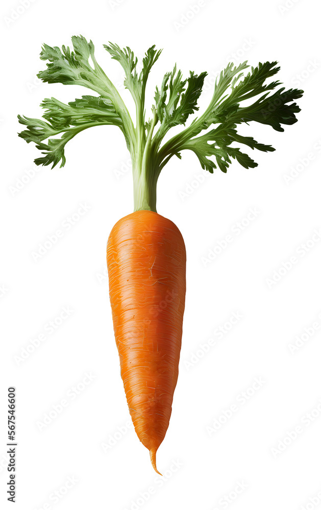 Canvas Prints carrot vegetable with leaves isolated png - Canvas Prints