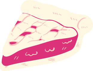 Cherry pie illustration