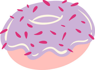 Doughnut cream illustration