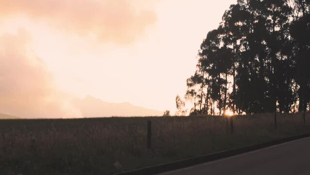 Video Atardecer Paisaje Plano General Time-lapse