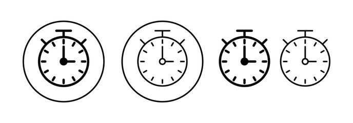 stopwatch icon vector for web and mobile app. Timer sign and symbol. Countdown icon. Period of time