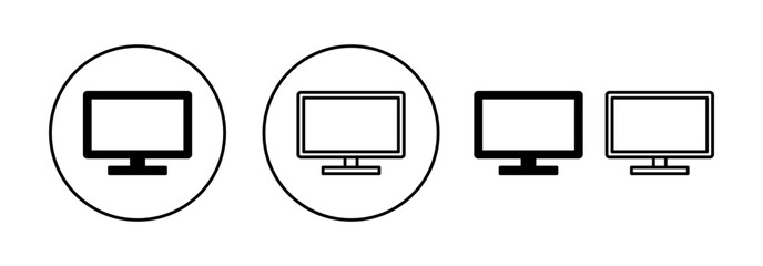 Tv icon vector for web and mobile app. television sign and symbol