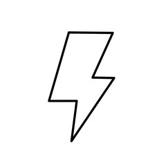 lightning symbol vector illustration on white background