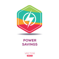 Creative (Power savings) Icon, Vector sign.
