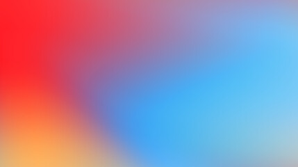 Blurred wavy gradient background. Red, orange, blue abstract wallpaper. Liquid flowing vibrant mesh texture. Vector 