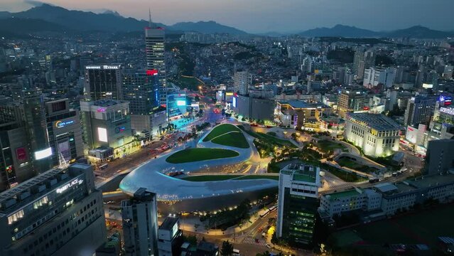 Dong Dae Moon night view