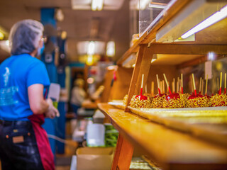 Candy store apple caramel