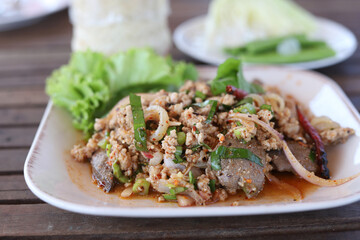 Spicy Minced Pork Salad (Larb Moo)