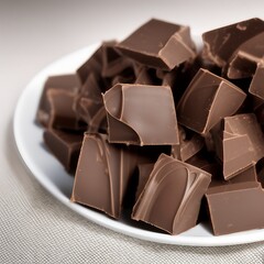 Closeup of Milk Chocolate Candy