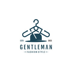 Fototapeta premium Fashion logo design with fresh and unique for man