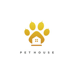 Pet house logo design with fresh and creative unique idea