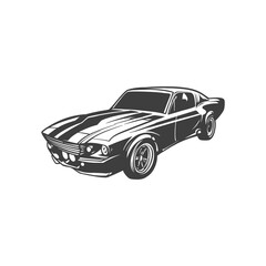 Naklejka premium muscle car vector 4