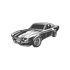 muscle car vector 4