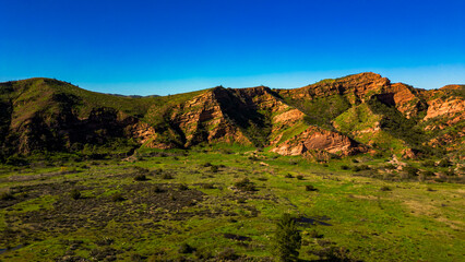 Fototapeta premium landscape with blue sky