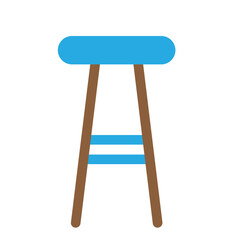 Architecture Furniture Indoor Interior Stool Flat Icon
