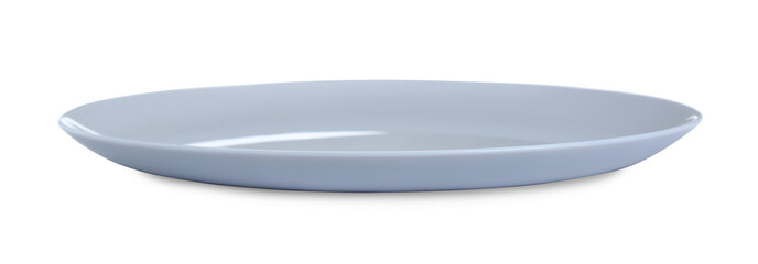 Clean empty ceramic plate isolated on white