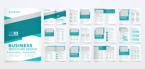 Corporate Flyer Design with modern and minimalist style use for company profile and annual report
