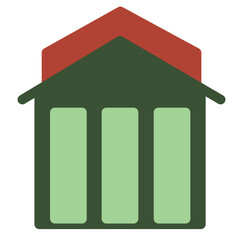 Bank Flat Icon