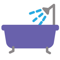 Bathtub Flat Icon