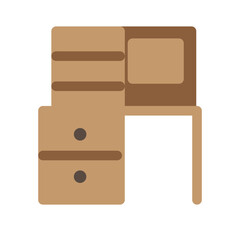 Obraz premium Table Flat Icon